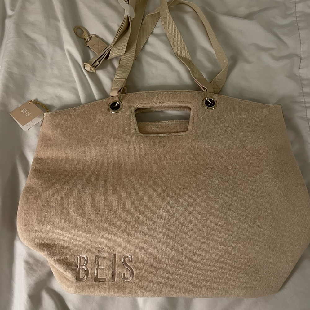 BÉIS The Terry Tote in Beige